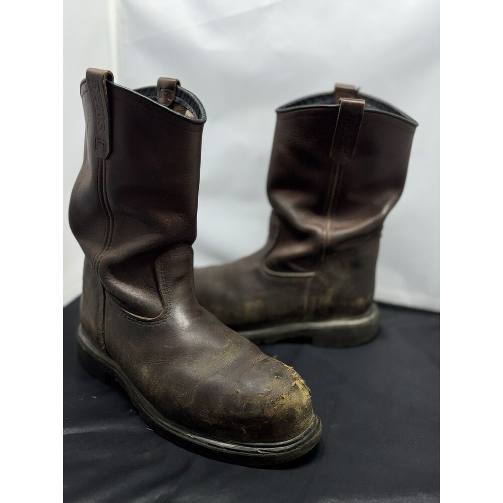 Red Wing 2405 Pecos Brown Boots Size 12 EE SuperSole Safety Toe Made In USA